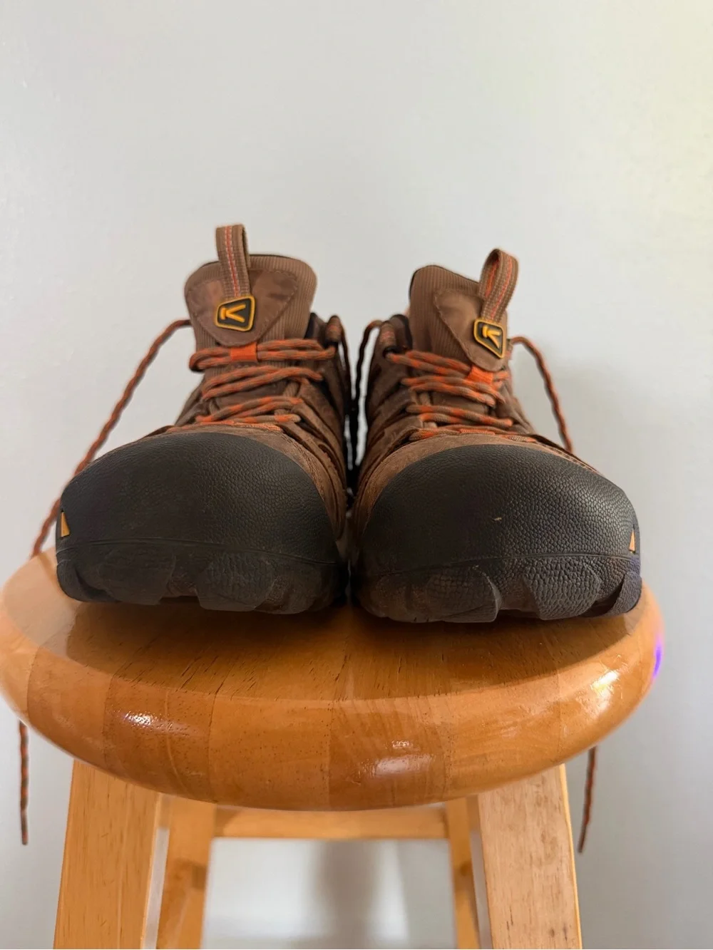 Keen Brown and Orange Men's Waterproof Hiking Boots